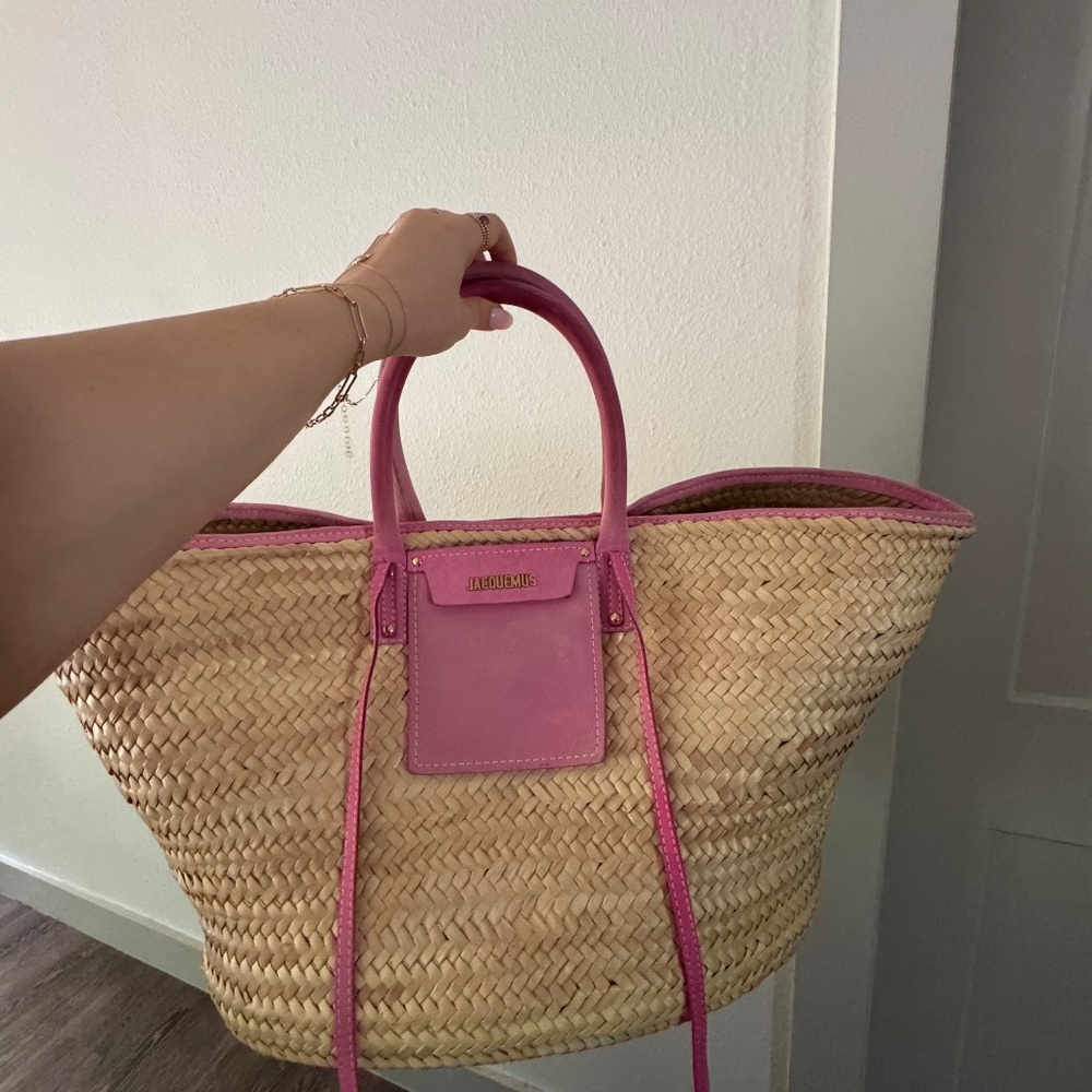 Jacquemus Pink and Tan Tote Bag - Picture 10 of 10